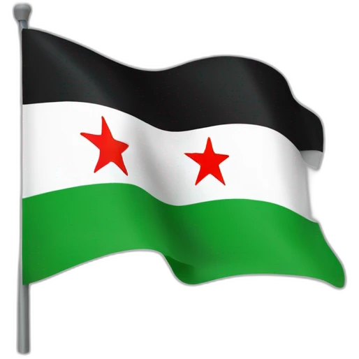 Flag of the Syrian revolution  emoji