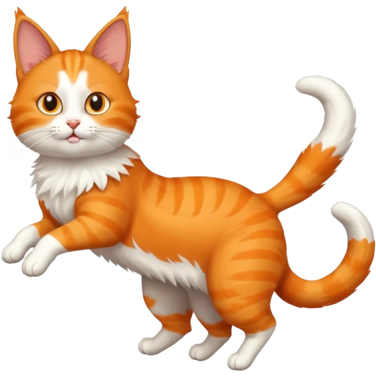 Un chat qui saut emoji