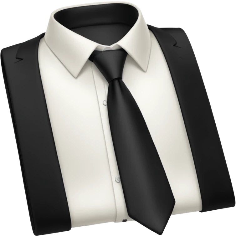 black neck tie emoji
