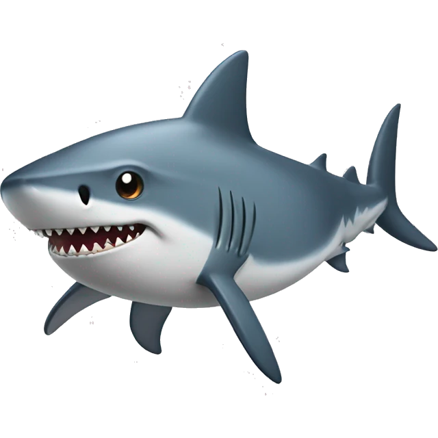 shark with tophaty emoji