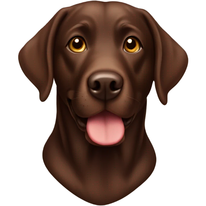 Chocolate lab emoji