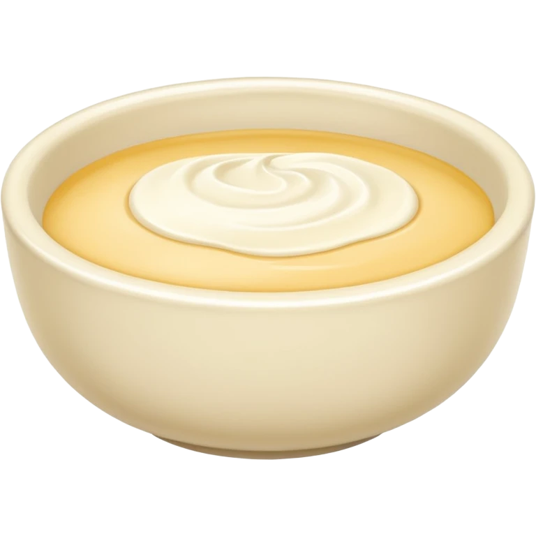 Cream without plate emoji