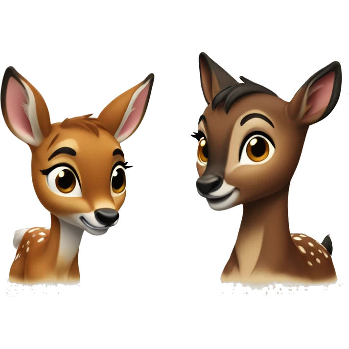 Bambi and Faline emoji