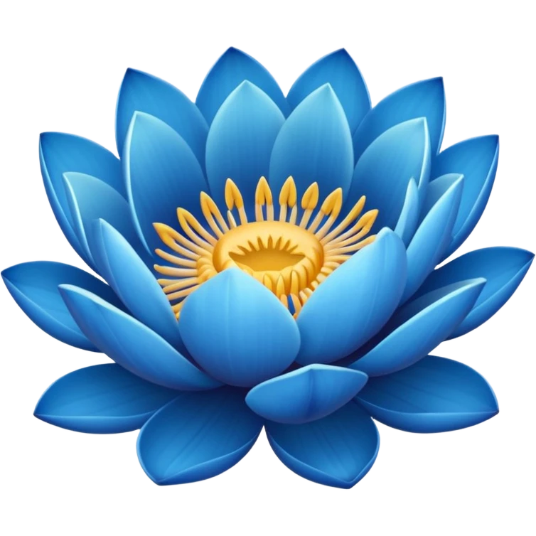 Blue lotus emoji emoji