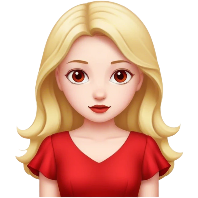 girl with red dres emoji