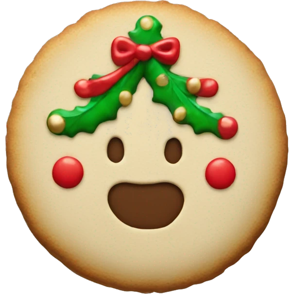 Christmas cookie  emoji