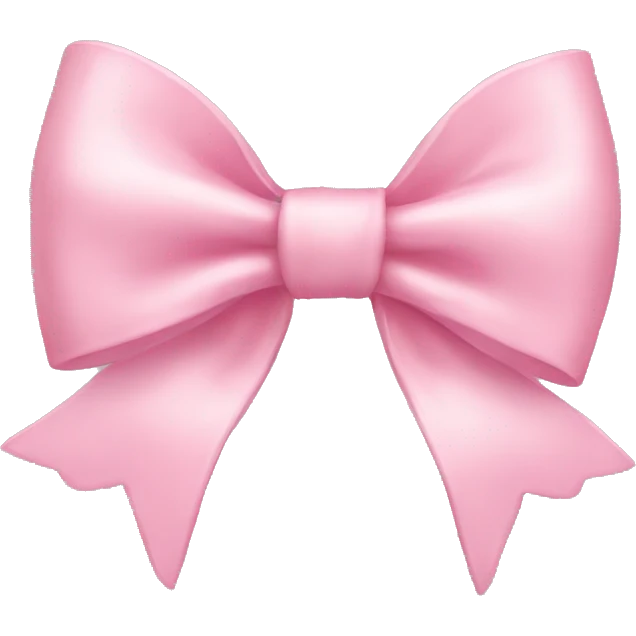 light pink bow emoji