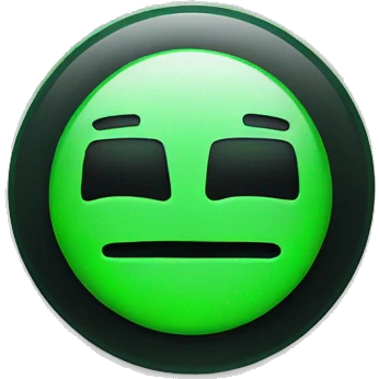 one button that turns green with activated and turn black when desactivated emoji