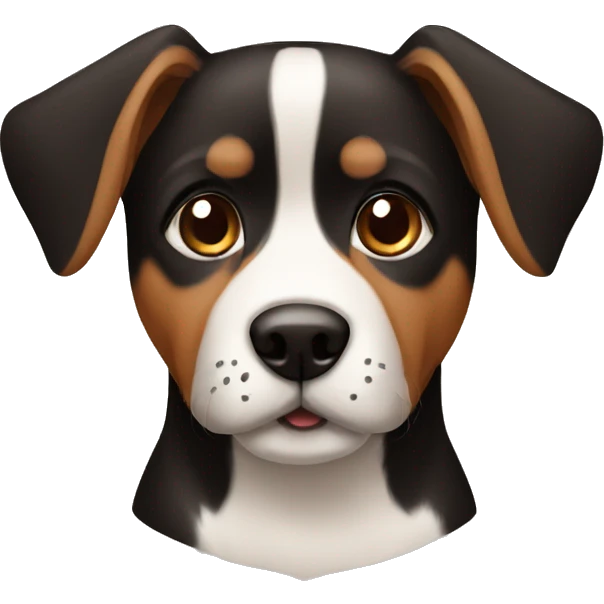 Dog brown and black emoji