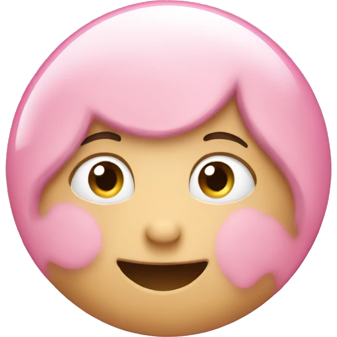Pink bubble  emoji