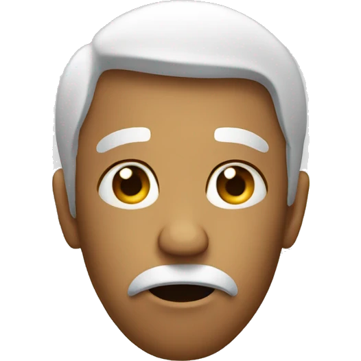 Confused face emoji