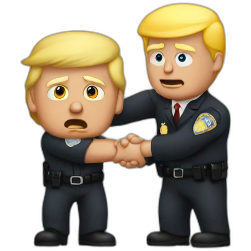 trump-getting-arrested emoji
