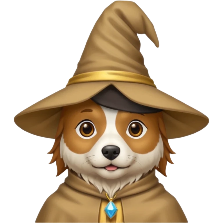 Dog wizard emoji