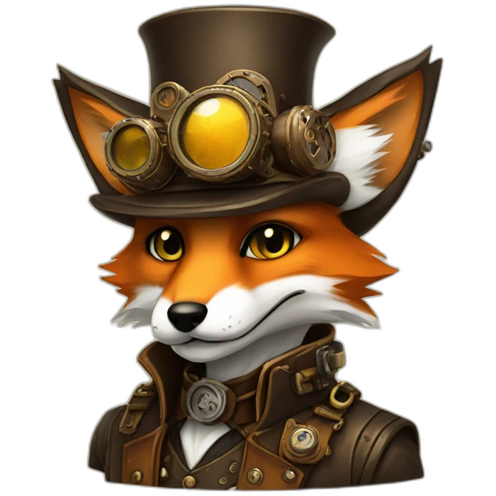 steampunk fox emoji