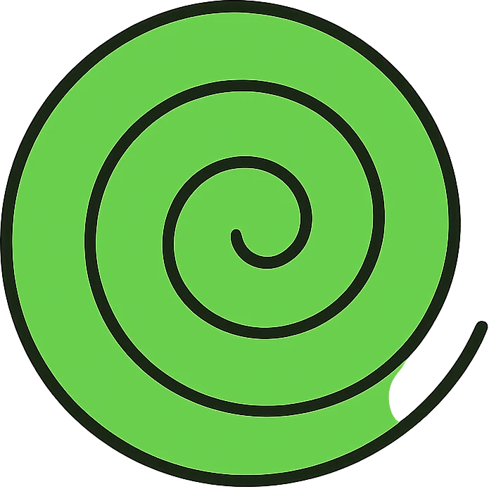 green spiral emoji emoji