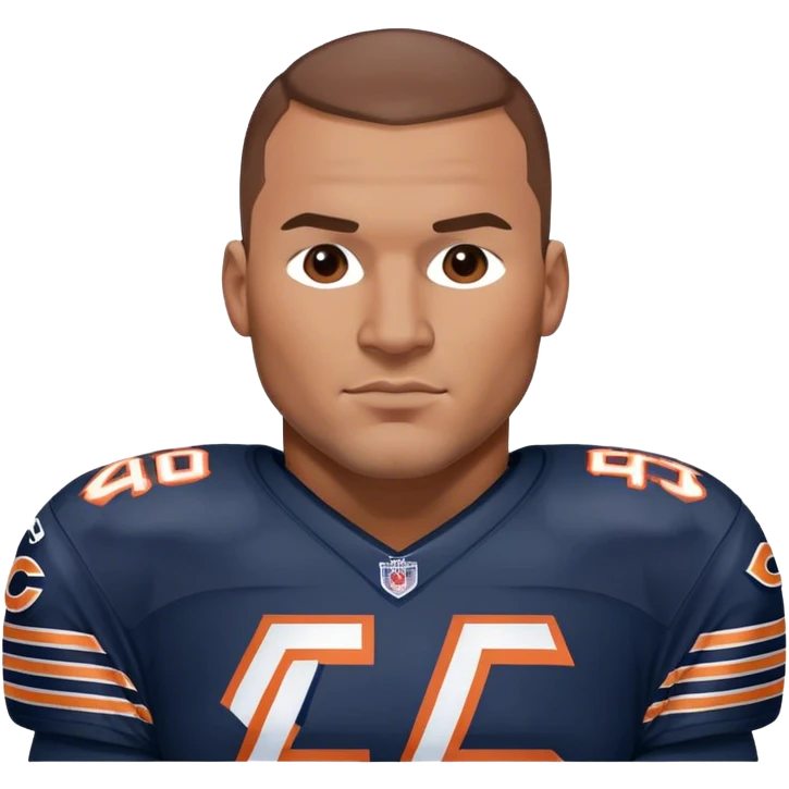 Brian Urlacher Chicago Bears emoji