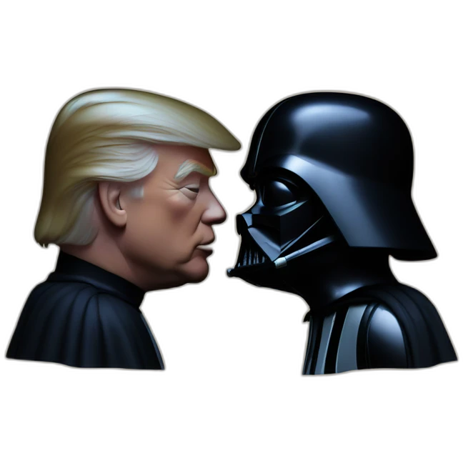 Donald trump kissing darth Vader pov emoji