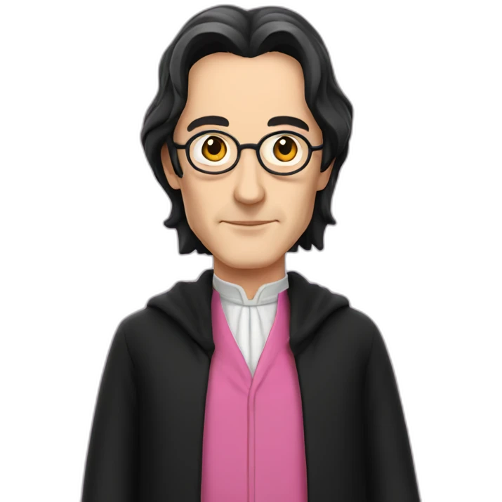 professor snape in a pink dress emoji