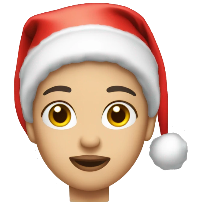 Create a coquette Christmas emoji  emoji