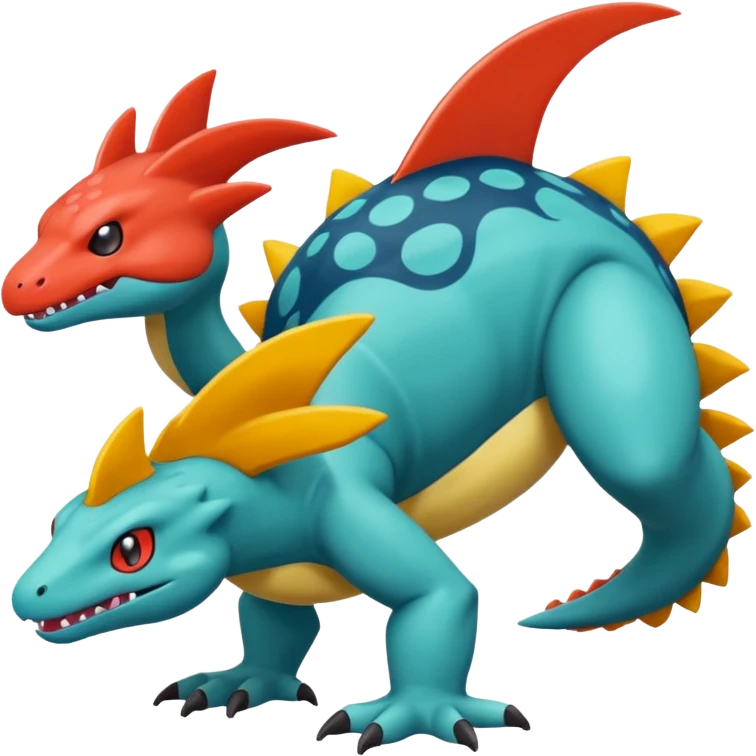 Crocalor-Cyclizar-Coalossal-Pokémon, full body emoji