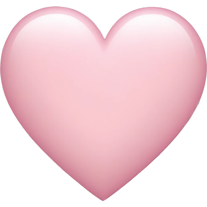 light pink heart emoji