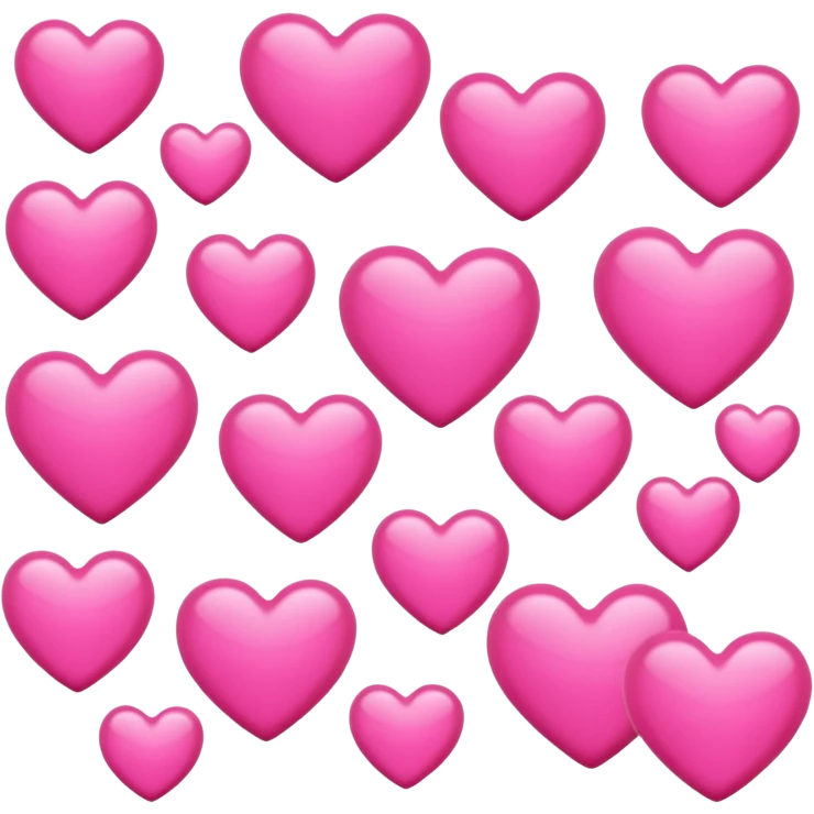 Many pink hearts  emoji