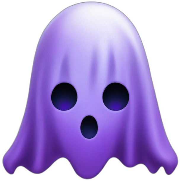 purple ghost emoji