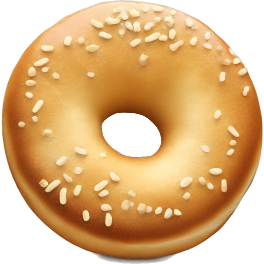 Bagel with sesam seads  emoji
