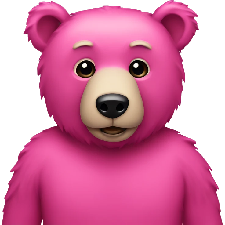 Bear pink  emoji