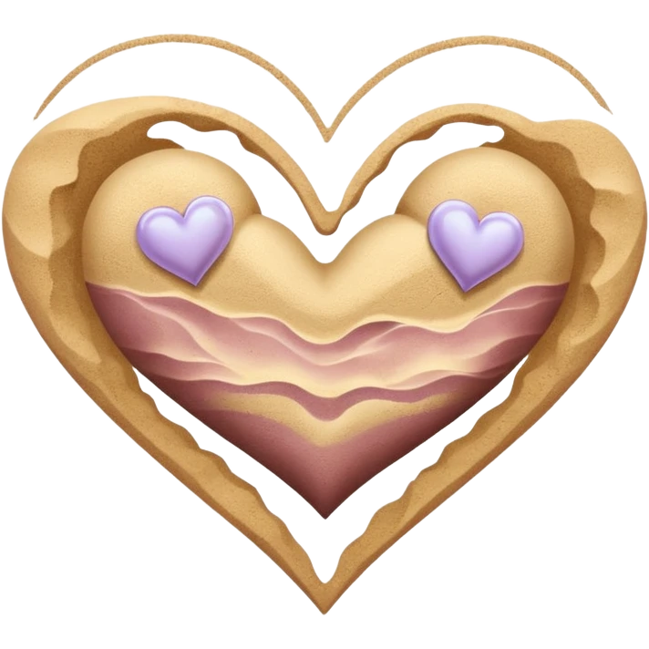 beach themed heart emoji