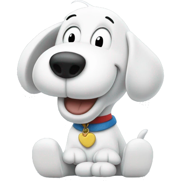 Snoopy happy emoji