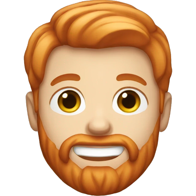 light red hair boy with a beard emoji