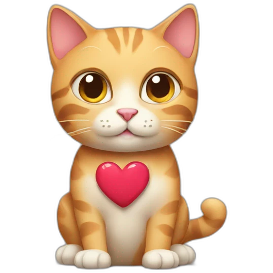 cat with heart emoji