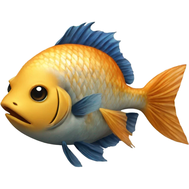 Fish with monkey emoji