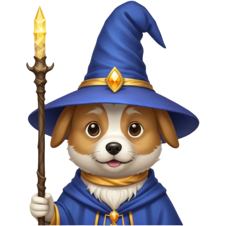 Dog wizard emoji