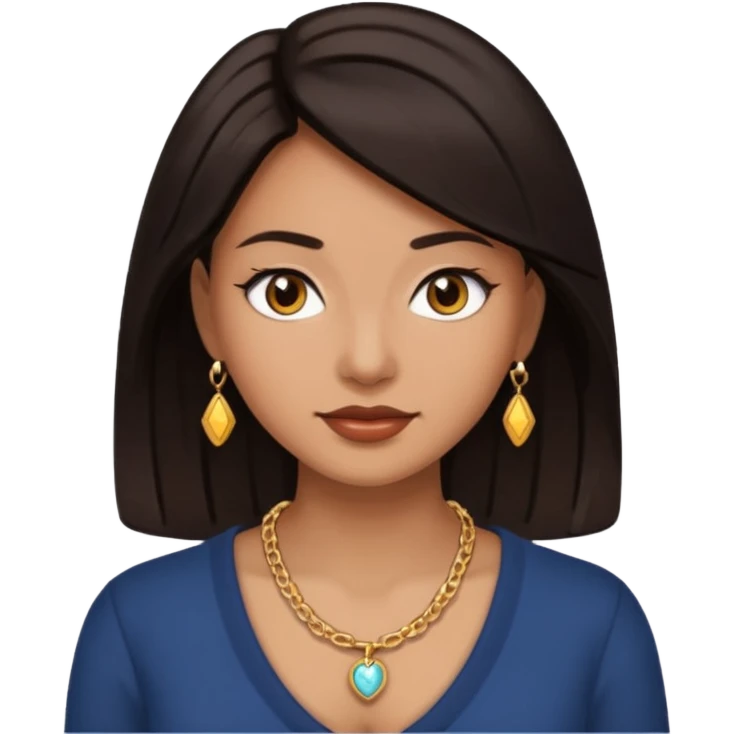 Dormir cabelo preto pele morena clara mulher emoji