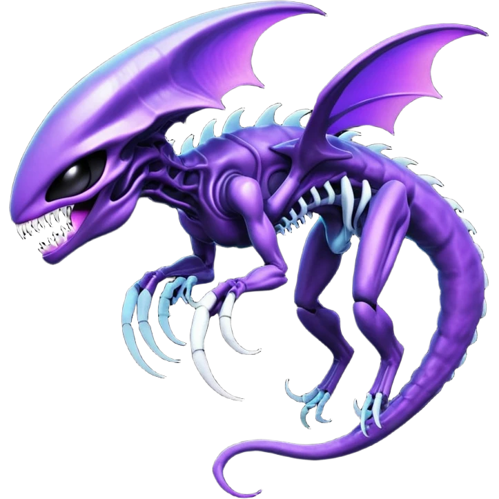 Abstract Venom-Xenomorph-Genesect-Lunala-ET-hybrid-fantasy-creature emoji