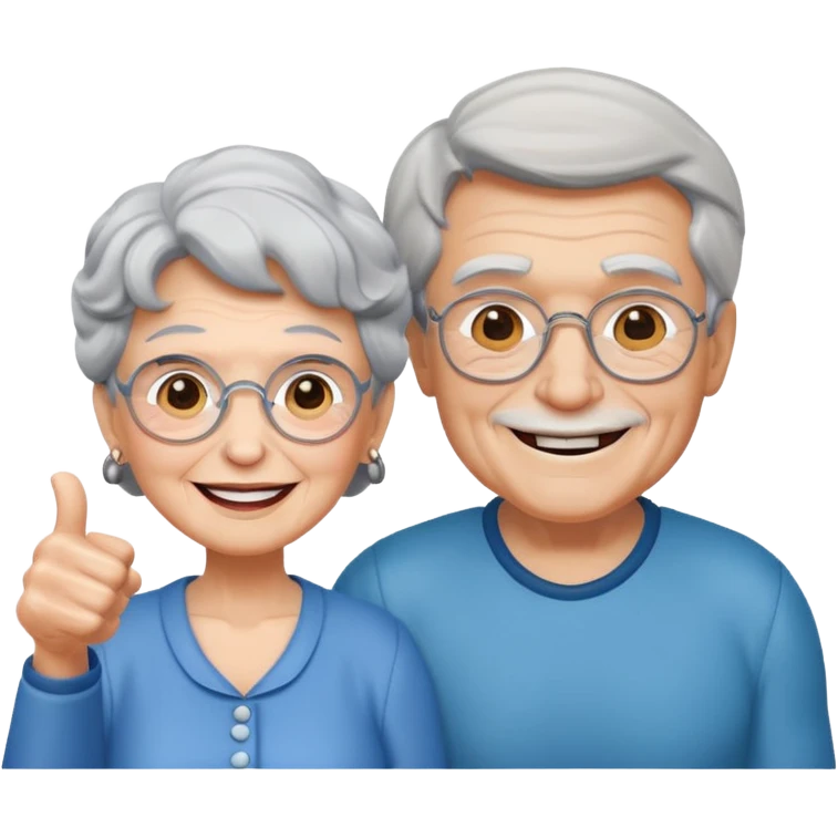 granny with a pumped up guy emoji iOS 18.1 emoji