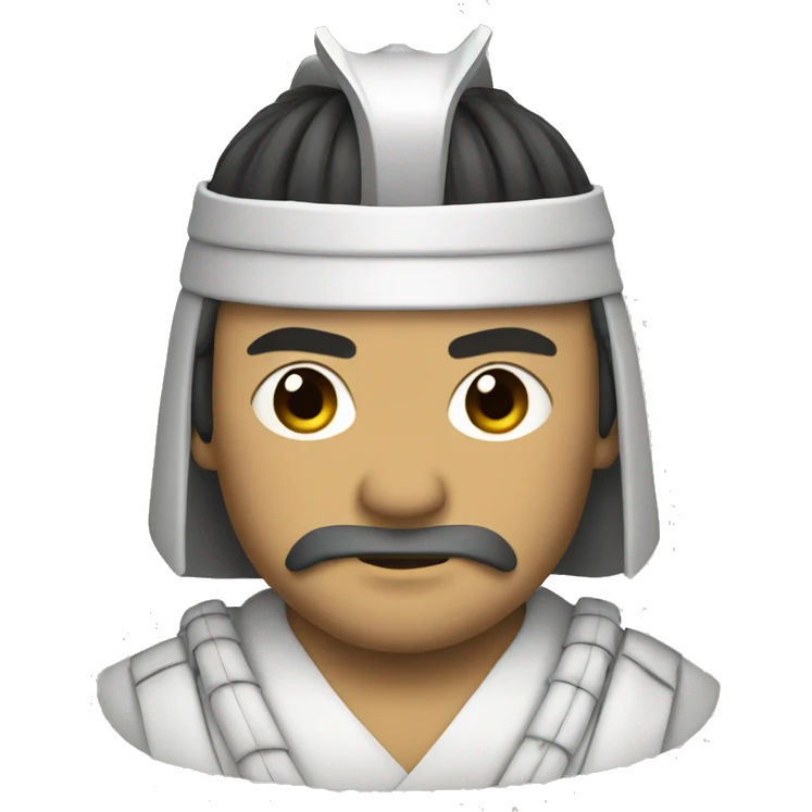 Samurai piel blanca emoji