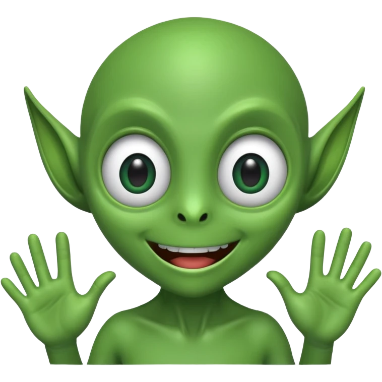 Extraterrestre qui salut  emoji