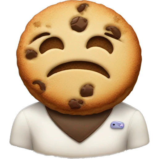 cute emoji with cookie emoji