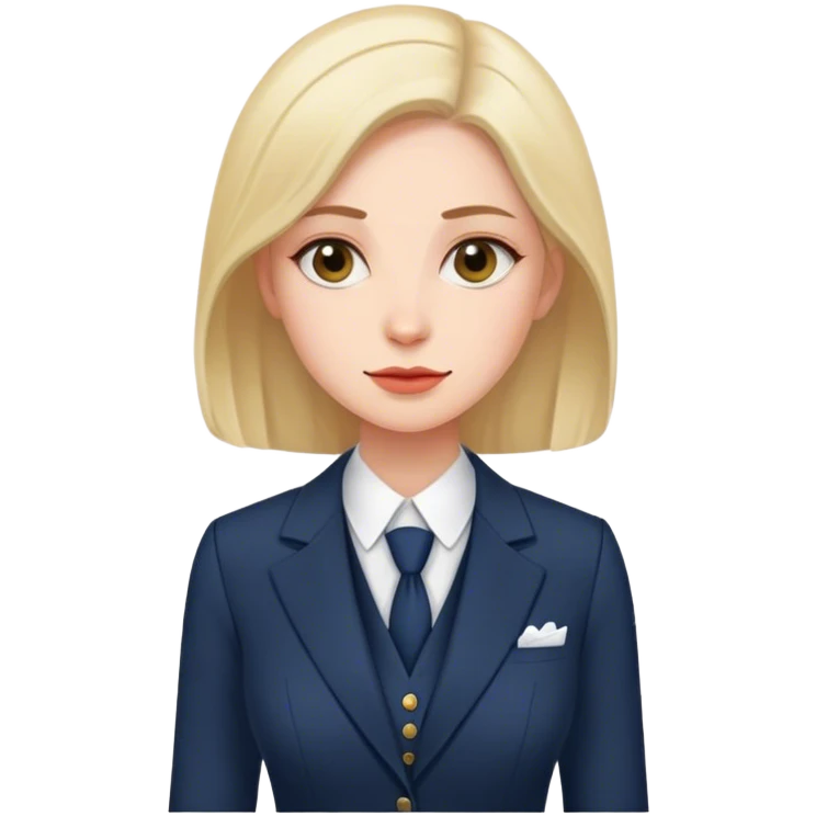 An English Woman in three Piece suit emoji