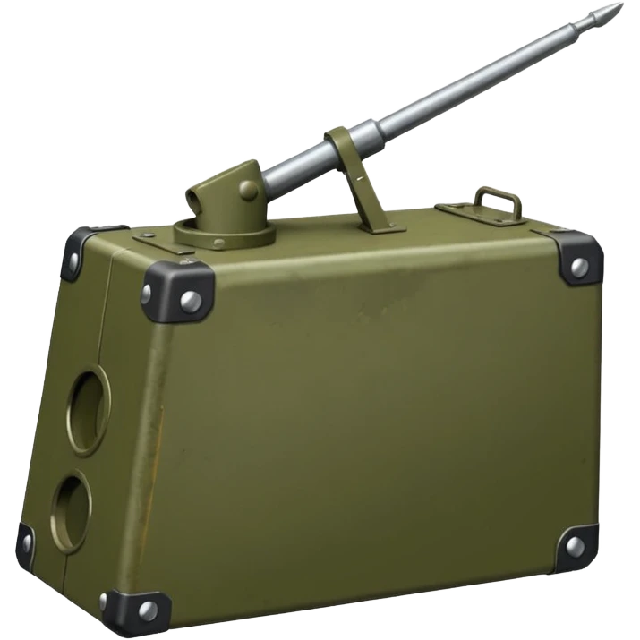 generate a realistic elongated parallelepiped anti-tank mine emoji