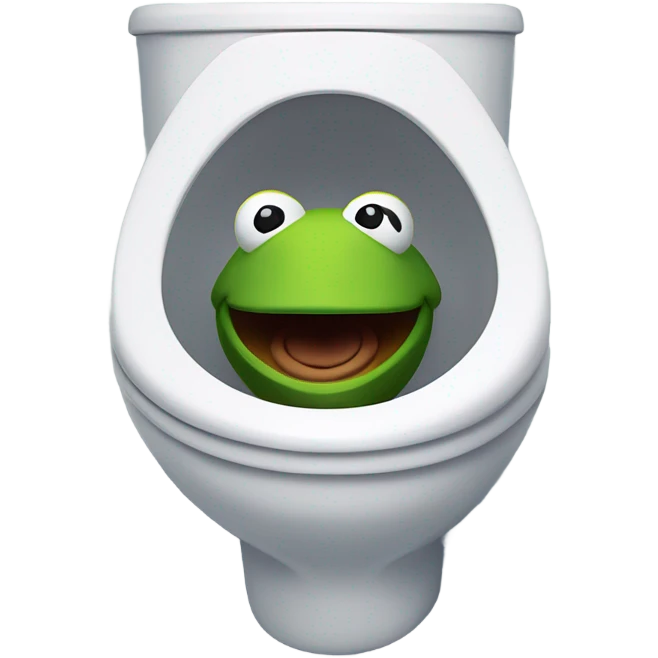 kermit head in toilet emoji