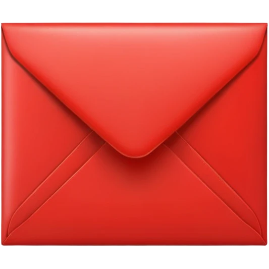 red envelop in square shape emoji
