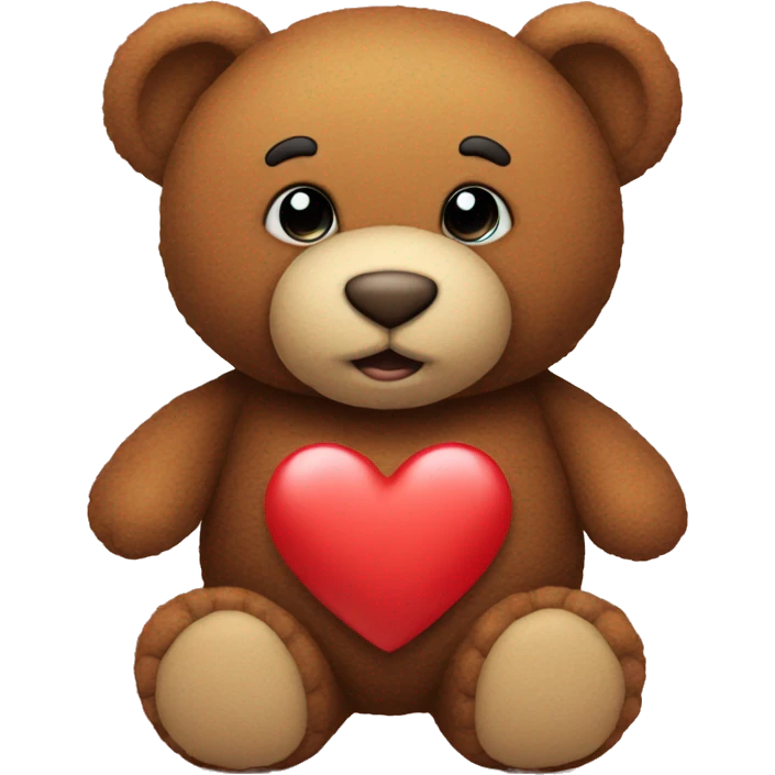 Teddy mit herz emoji