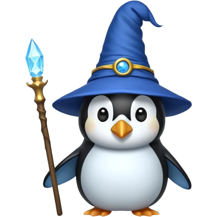 Penguin Wizard emoji