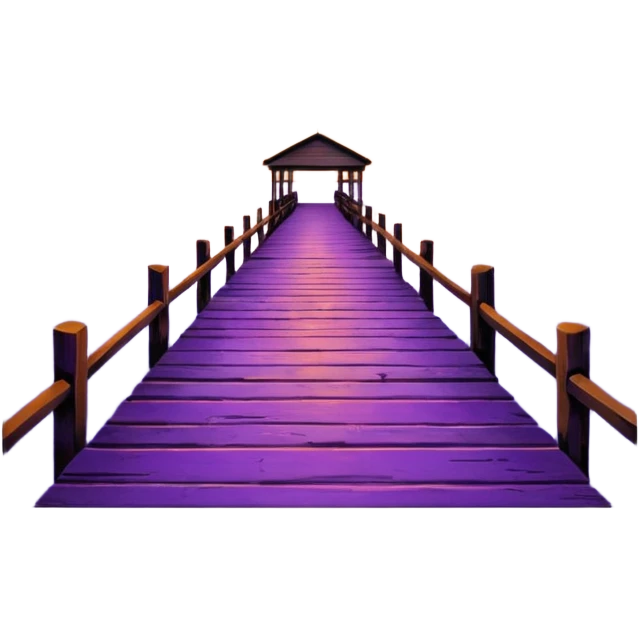 wharf at sunset emoji