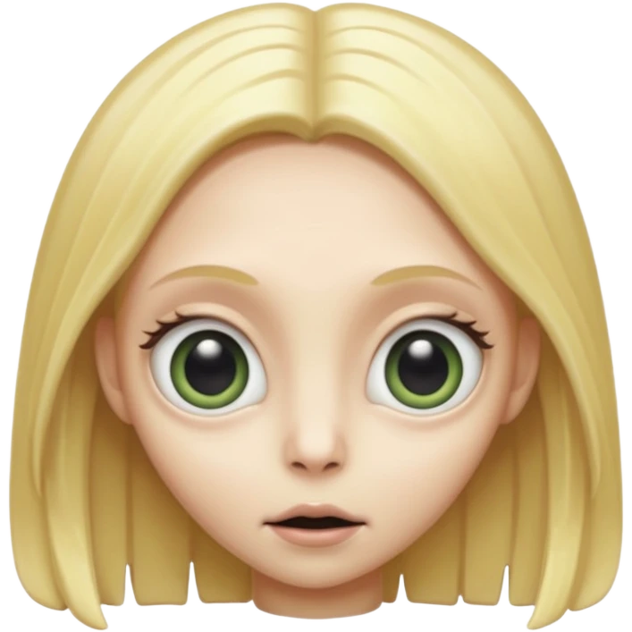 ALIEN WITH BLONDE HAIR emoji