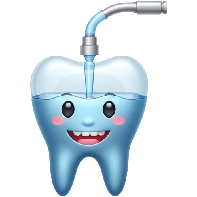 Dental irrigator without faces or teeth on it  emoji